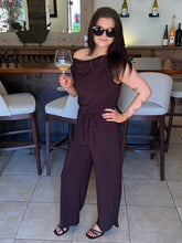 Bougie Brown One Shoulder Jumpsuit