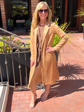 Total Class Suede Duster - Camel