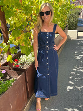Square Neck Denim Dress