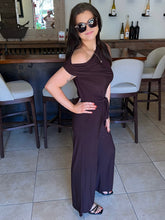 Bougie Brown One Shoulder Jumpsuit