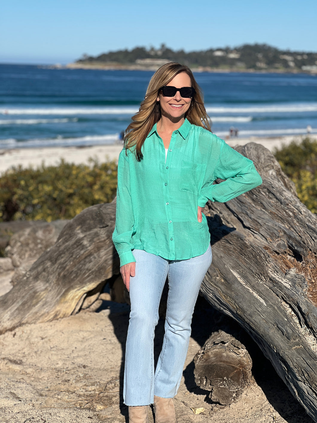 Joyful Jade Blouse