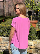Round About Top - Cotton Candy