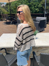 Boho Stripe Net Sweater - Stripe