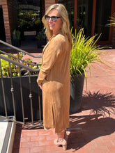Total Class Suede Duster - Camel