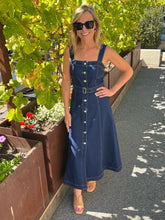 Square Neck Denim Dress