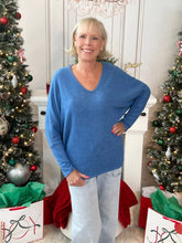 Hacci Butter V-Neck - Royal