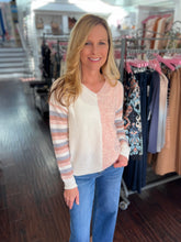 Mixed Blessings Block Sweater - Blush