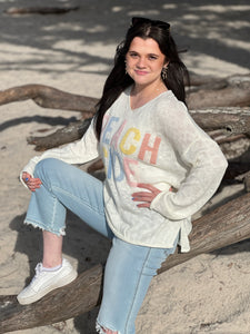 Beach Side Sweater - White