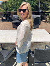 Boho Tie Front Embroidered Kimono