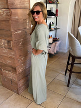 Matte Crepe Jumpsuit - Olive