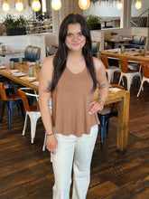Classic Racer Knit Tank - Toffee