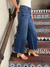 Slit Front Ankle Wide Jean