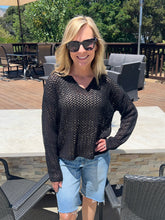 Total Obsession Net Sweater - Black