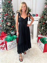 Sweet On You Lurex Midi - Black