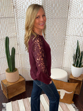 Up In Arms Lace Sleeve Top