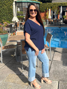 Winning Style Blouse - Navy