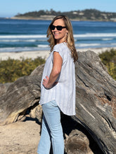 Light Linen Stripe Top