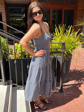 Just A Country Girl Plaid Dress - Navy