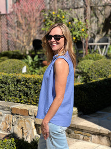 Classic Kid Sleeveless Top - Blue