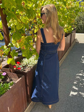 Square Neck Denim Dress