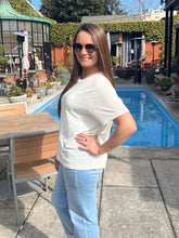 Sleek Crew T-shirt - Cream