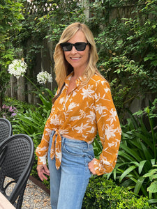 Golden Hour Floral Crop Top