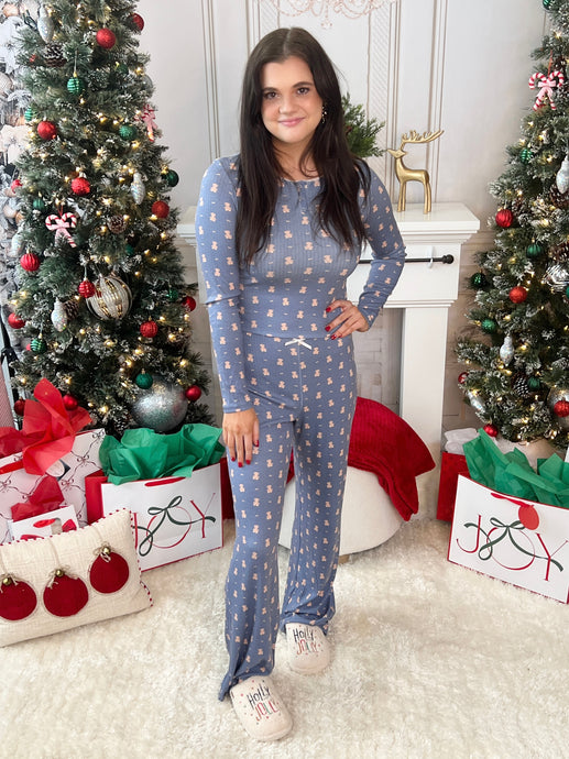 Pajama Party Lounge Set - Teddy Bear