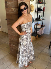 Demask Strapless Dress