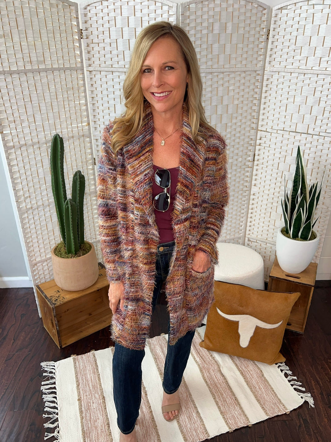 Feather Knit Coatigan