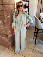 Matte Crepe Jumpsuit - Olive
