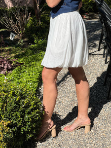 The Bubble Skirt Mini - White