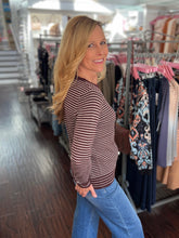 Plum Perfect Stripe Sweater