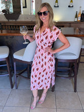 Mauve Maven Abstract Print Dress