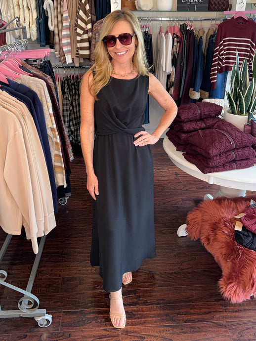 Matte Crepe Maxi - Black
