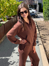 Pure Heaven 3/4 Zip Jacket - Chocolate
