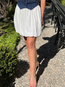 The Bubble Skirt Mini - White