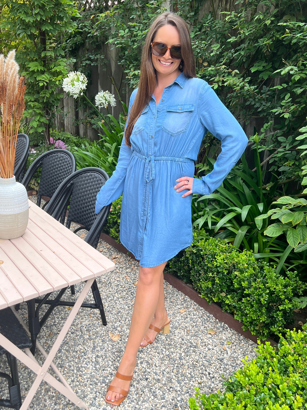 On The Run Denim Dress