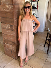 Getting It Done Jumpsuit - Beige