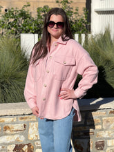 Cozy Up Buttercup Shacket - Blush