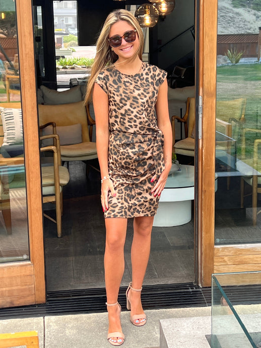 Wild Life Leopard Wrap Dress