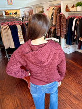 Quilted Comfort Zip Jacket - Wine