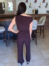 Bougie Brown One Shoulder Jumpsuit