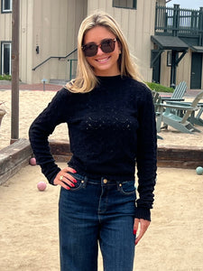 Crochet My Way Sweater - Black
