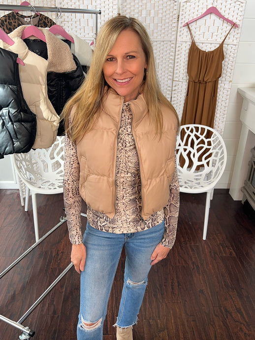 The Essential Puffer - Taupe