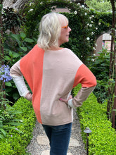 Block Party Color Block Sweater - Orange