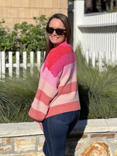 Sweet Dreams Stripe Sweater - Pink