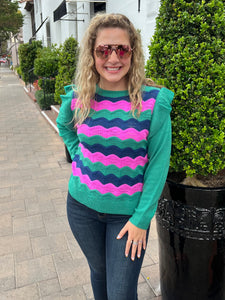 Color Play Stripe Sweater
