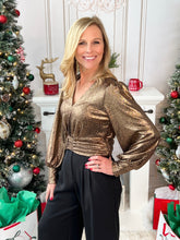 Textured Foil Print Blouse