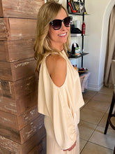 Washed Poly Silk One Shoulder - Champs