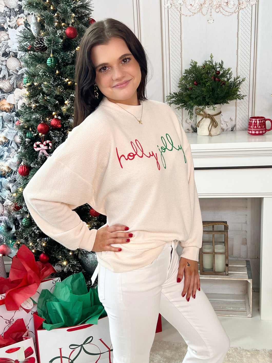 Holly Jolly Knit Graphic